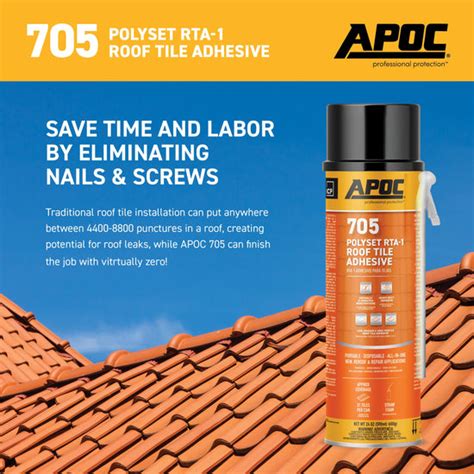 APOC 705 POLYSET RTA-1 ROOF TILE ADHESIVE