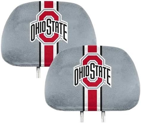 NCAA Ohio State Buckeyes Full-Print Head Rest Covers, 2-Pack : Amazon ...