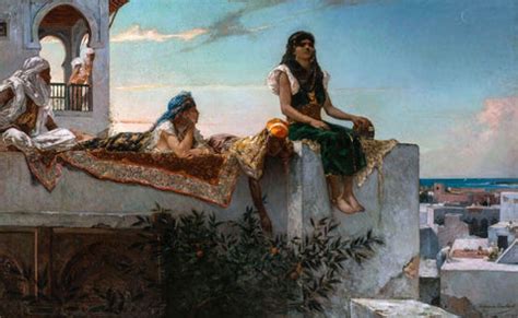 On A Terrace In Morocco - Benjamin Jean Joseph Constant - Orientalist ...