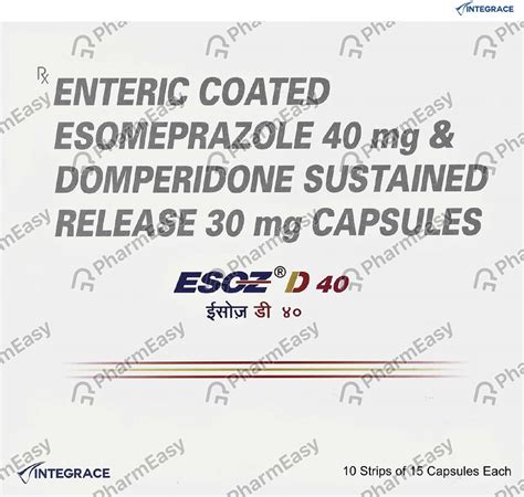 Esoz D 40 Capsule: Uses, Side-effects, Price, Dosage & More Info ...