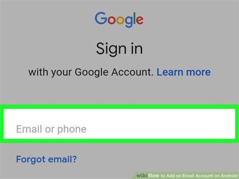 Image result for Android Email Add Account