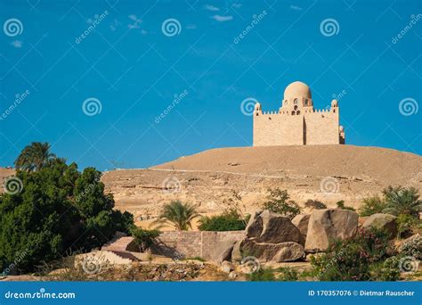 Mausoleum of Aga Khan III in Aswan, Egypt Editorial Photo - Image of ...