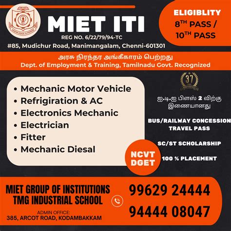 MIET Education | Madras Institute of Engineering Technology