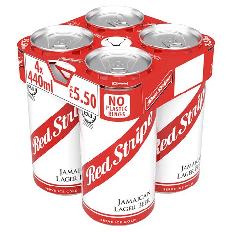 Red Stripe Jamaican Lager Beer 4 x 440ml Cans | Beer | Iceland Foods