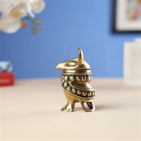 Brass Owl Creature Box – Unique Tribal Craft Storage – Ethnic India ...