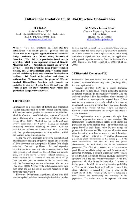 Multi-Objective Evolution Optimization 的图像结果