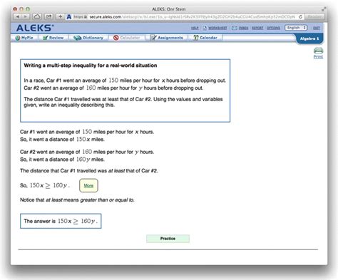 Image result for Aleks Test Example