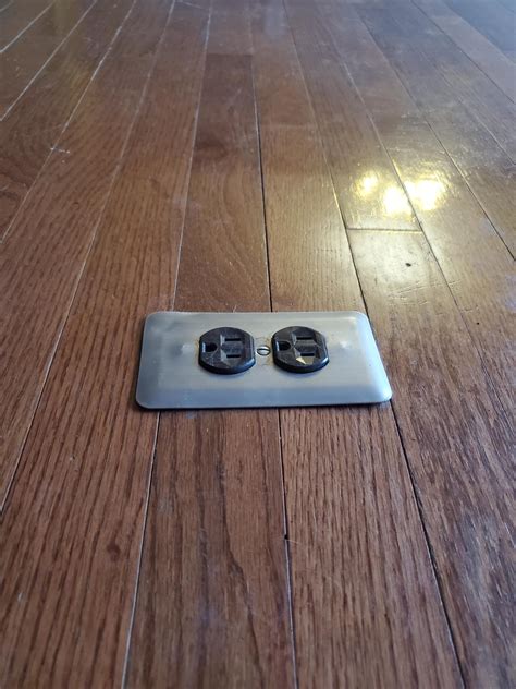 Electrical Receptacles For Wood Floors 1 Gang Rectangle Dual Flip Lid