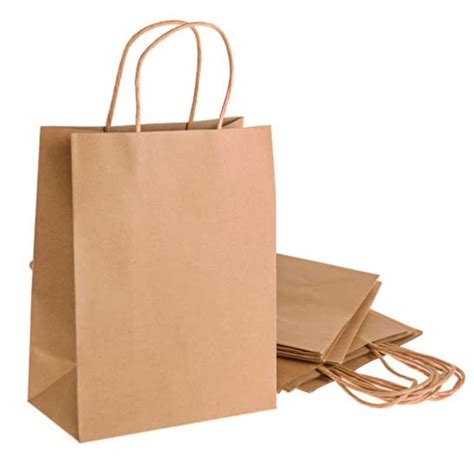 RanGit Bhumi Disposable Paper Bags 9"x12"x4" (Brown) Pack of 50 pcs ...