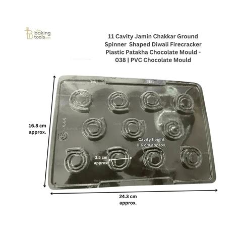 11 Cavity Jamin Chakkar Chocolate Mould | Diwali PVC Mould