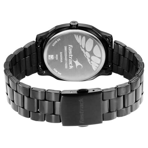 Buy Online Fastrack Stunners Quartz Analog Black Dial Stainless Steel ...