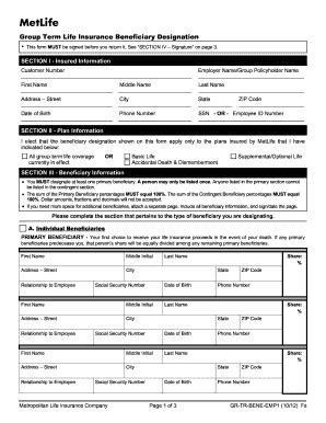 Printable Beneficiary Forms - Fill Online, Printable, Fillable, Blank ...