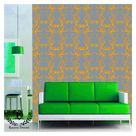 Kayra Decor Stencils for Wall Painting Swirl Design - Pack of 1, 16 ...