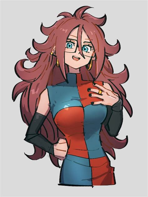 android 21 (dragon ball and 1 more) drawn by kemachiku | Danbooru