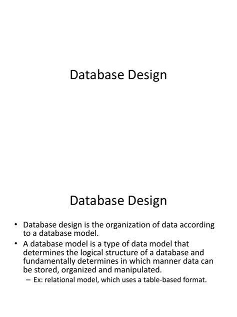 Image result for Discuss Data Base Design Model