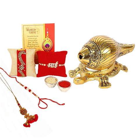 Rakhi for Brother with Showpiece Gift Combo Set - Rakhi for Bhaiya ...