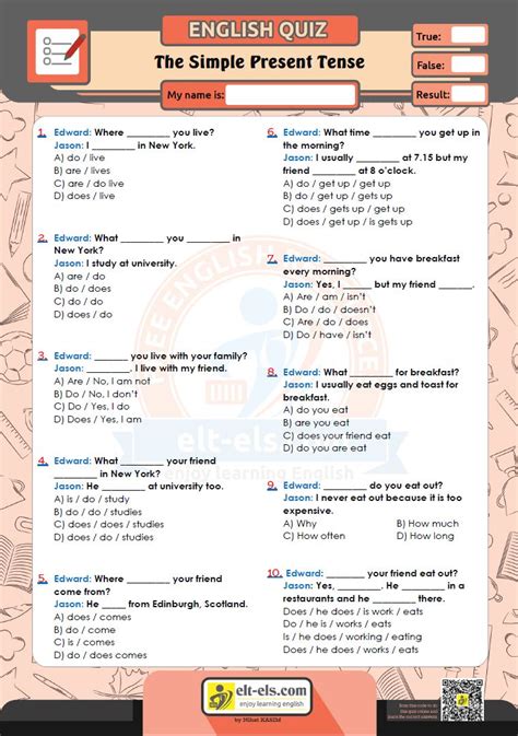 Present Simple Test 的图像结果