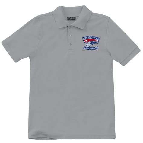 Mandeville Junior High Polo - Grey – Skobel's School Uniforms