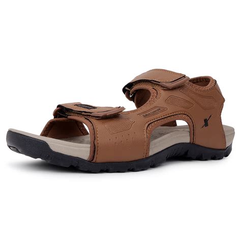 Sparx Tan Black Sandals for Men SS-694 | Sandals & Slippers Online ...