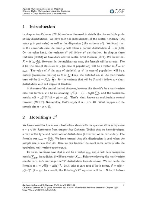 AMSM- Multivariate Inferential Statistics- Chapter Eight - Chapter ...