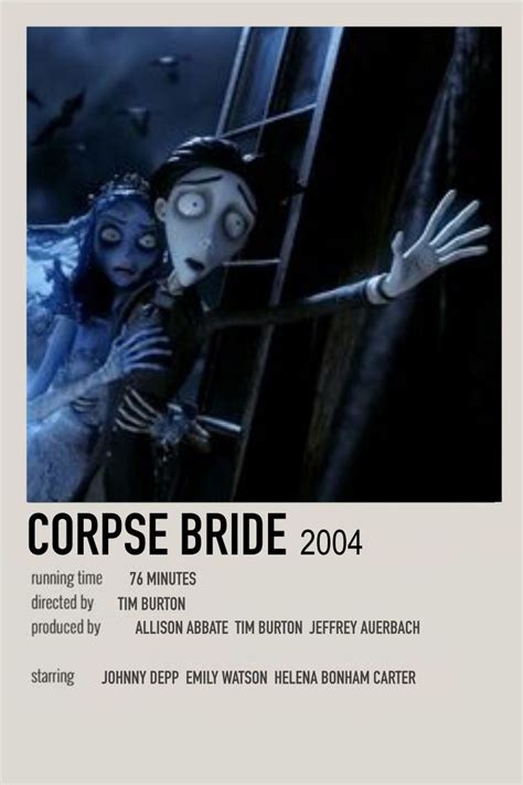 Image result for Corpse Bride Movie Poster with Credits
