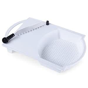 Anjali Cut-N-Wash Plastic Chopping Board with Stainless Steel Blade for ...