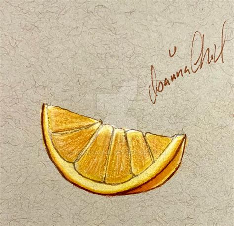 Orange Slice Drawing by OsannaChil on DeviantArt