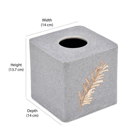 Buy Leaf Design Polyresin Square Tissue Box Online @Best Price ...