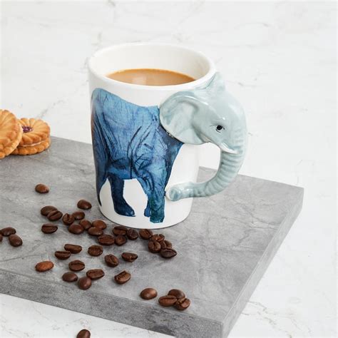 Buy Corsica Slate Ceramic Elephant Mug - 300ml from Corsica by Home ...