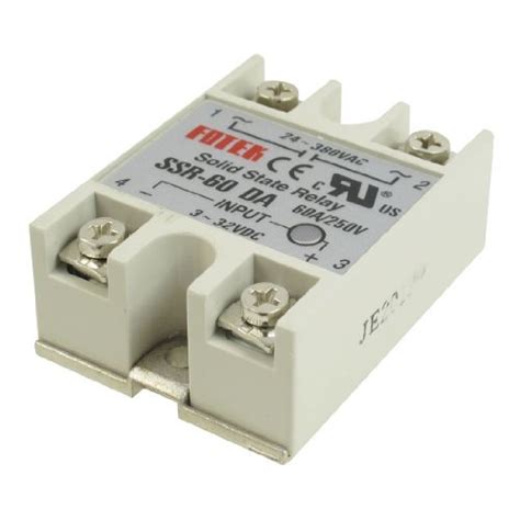 3NH® Single Phase Solid State Relay AC 24V-380V Output SSR-60DA 60A ...