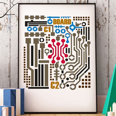 Circuit Background stencil – Handilane