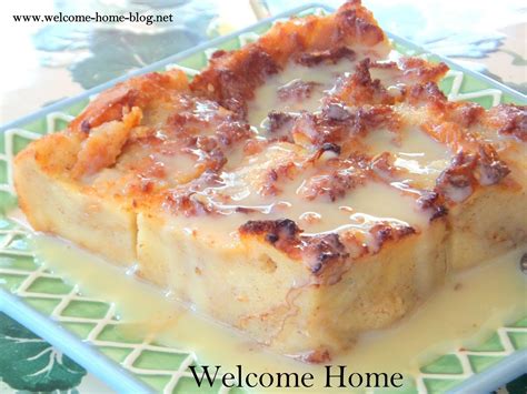 homemade bread pudding vanilla sauce
