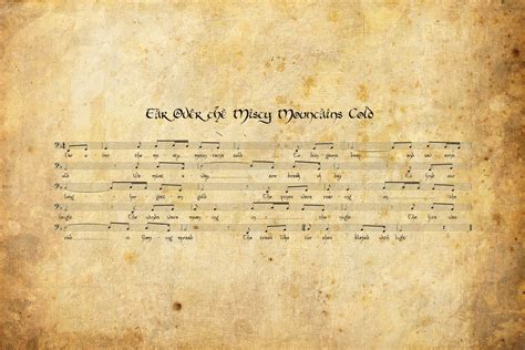 Misty Mountain: The Misty Mountain Lyrics