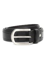 Buy Men Black Textured Casual Belt Online - 705064 | Allen Solly