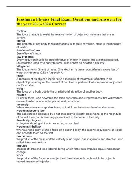 Physics Freshman Course Question 的图像结果