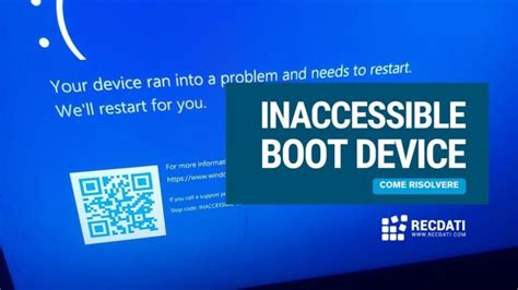 Inaccessibe Boot Device 的图像结果