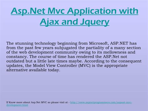 Image result for MVC ASP.NET Ajax Tutorial