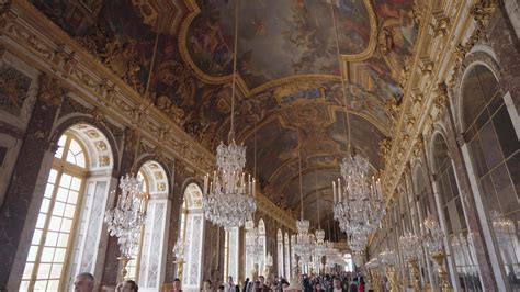 Versailles, France - March 19, 2024 - The Hall of Mirrors is a grand ...
