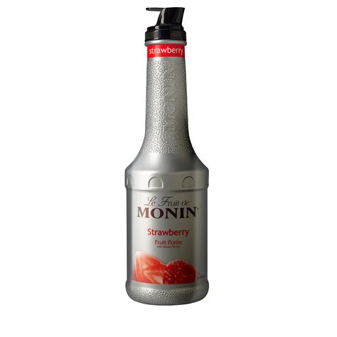 Strawberry Puree - Monin - 1 Liter Plastic Bottle - Monin US