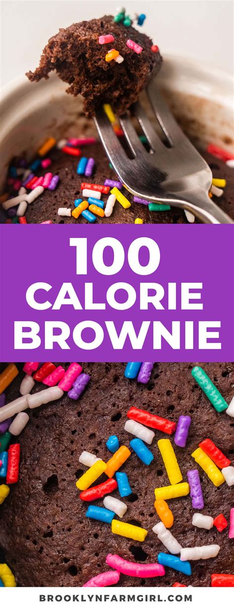 100 Calorie Brownie - Healthy Single Serving Brownie Recipe