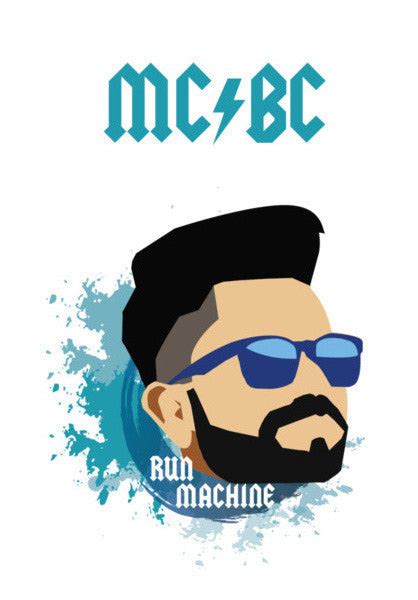 Virat Kohli MCBC Illustration Art PosterGully Specials
