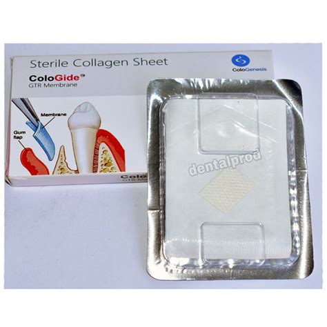 Sterile Collagen Sheet ColoGenesis ColoGide GTR Dental Membrane ...