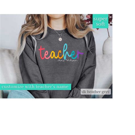 Custom Teacher Sweat shirts, Custom Teacher Shirt, Teacher T | Inspire ...