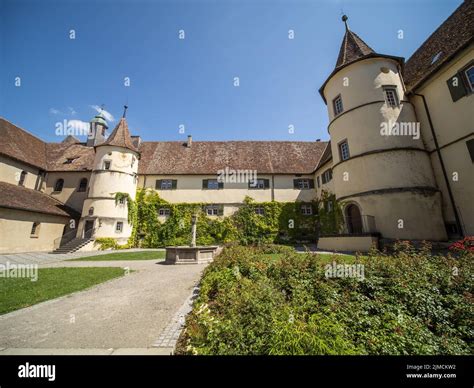 Inner courtyard of the Minster of St. Mary and St. Mark, Marienmuenster ...