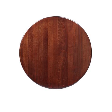 Solid Wood Table Top - Dark Walnut Finish - 36 Inch Round