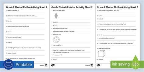 Grade 2 Mental Maths Questions - Twinkl South Africa