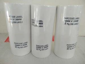 STICKY LABELS STICKY LABELS,BAR CODE LABELS, STICKERS, 50 MM X 38 MM ...