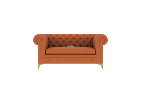 Buy Regal 2 Seater Fabric Sofa (Cotton, Diana Orange) Online in India ...
