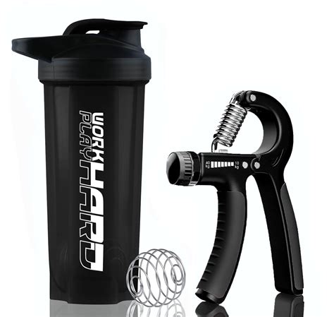 TRUE INDIAN Combo Hand Grip & Shaker Bottle 700ml |Gym Shaker|Wrist ...