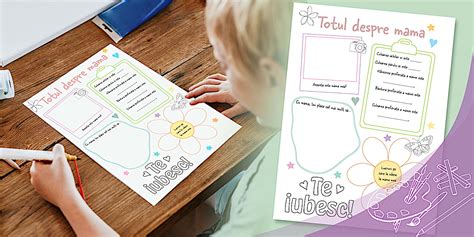 Totul despre mama mea – Fișă de lucru (teacher made)